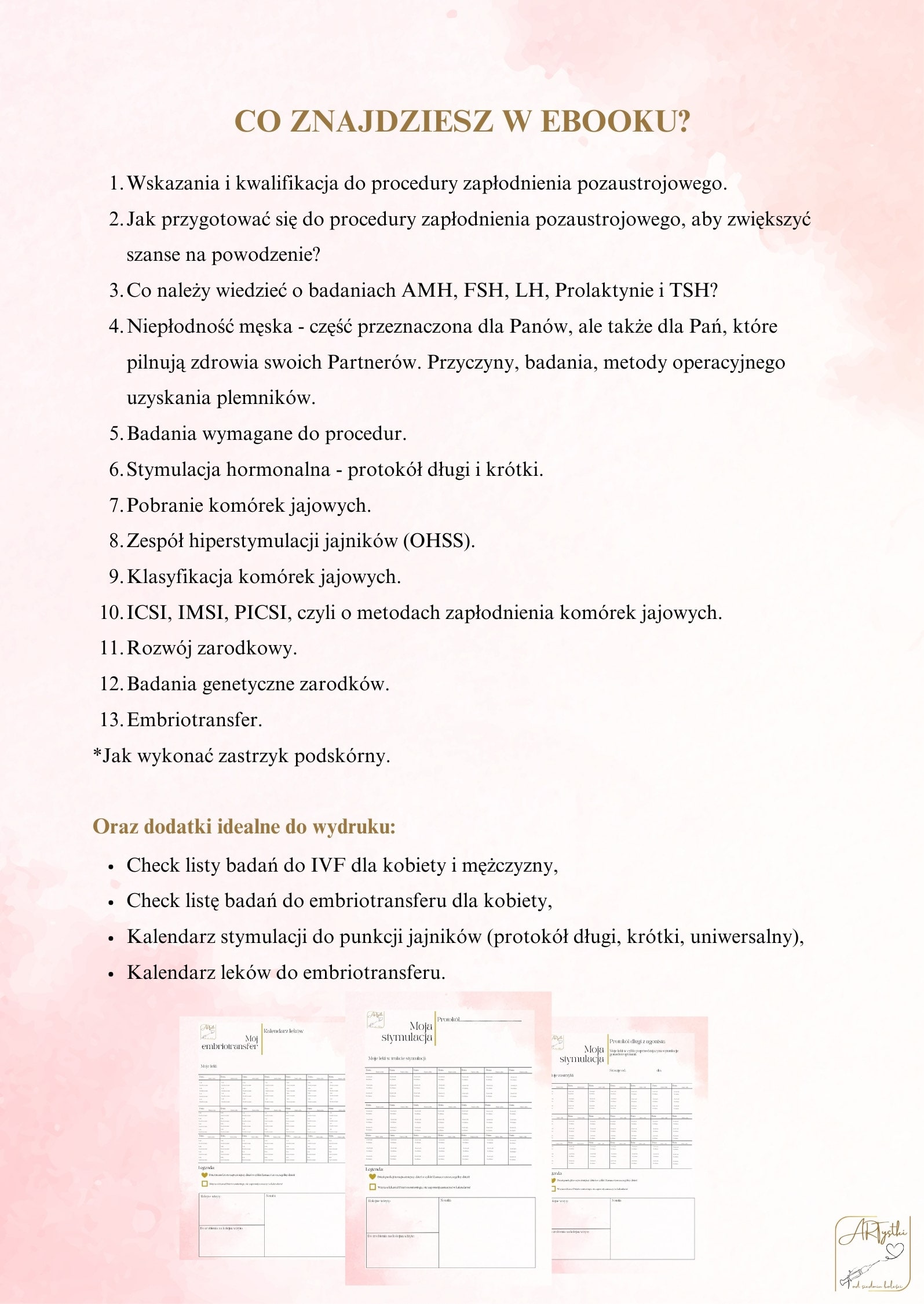 eBook in vitro krok po kroku : „Nie takie in vitro straszne…od zastrzyku do zarodka”